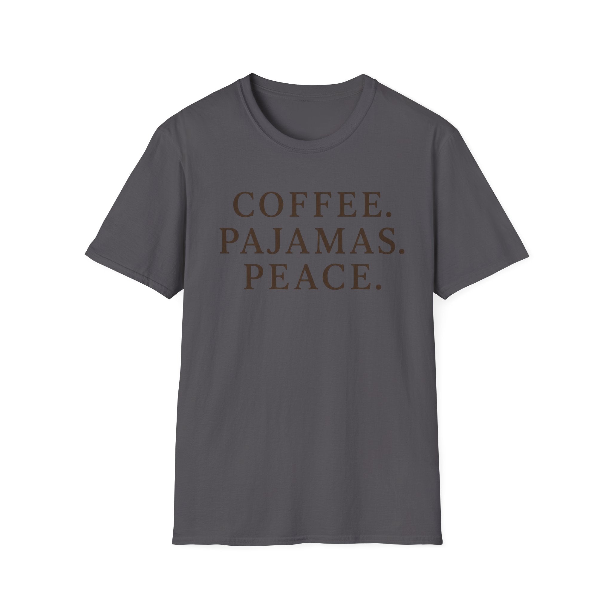 Coffee.Pajamas.Peace. T-Shirt