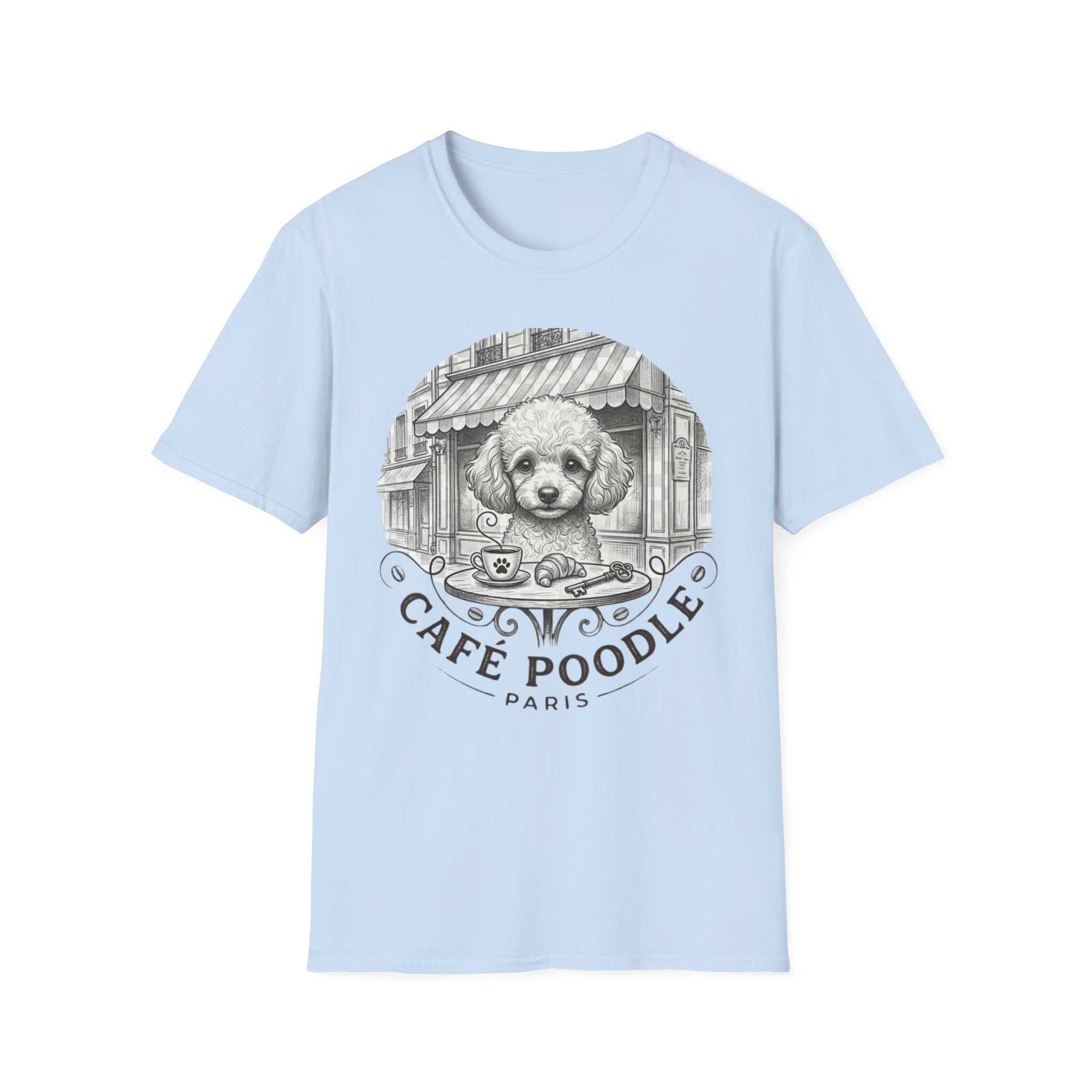 Cafe Poodle Paris Blk T-Shirt