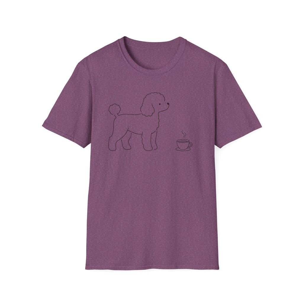 Poodle & Coffee Silhoutte T-Shirt