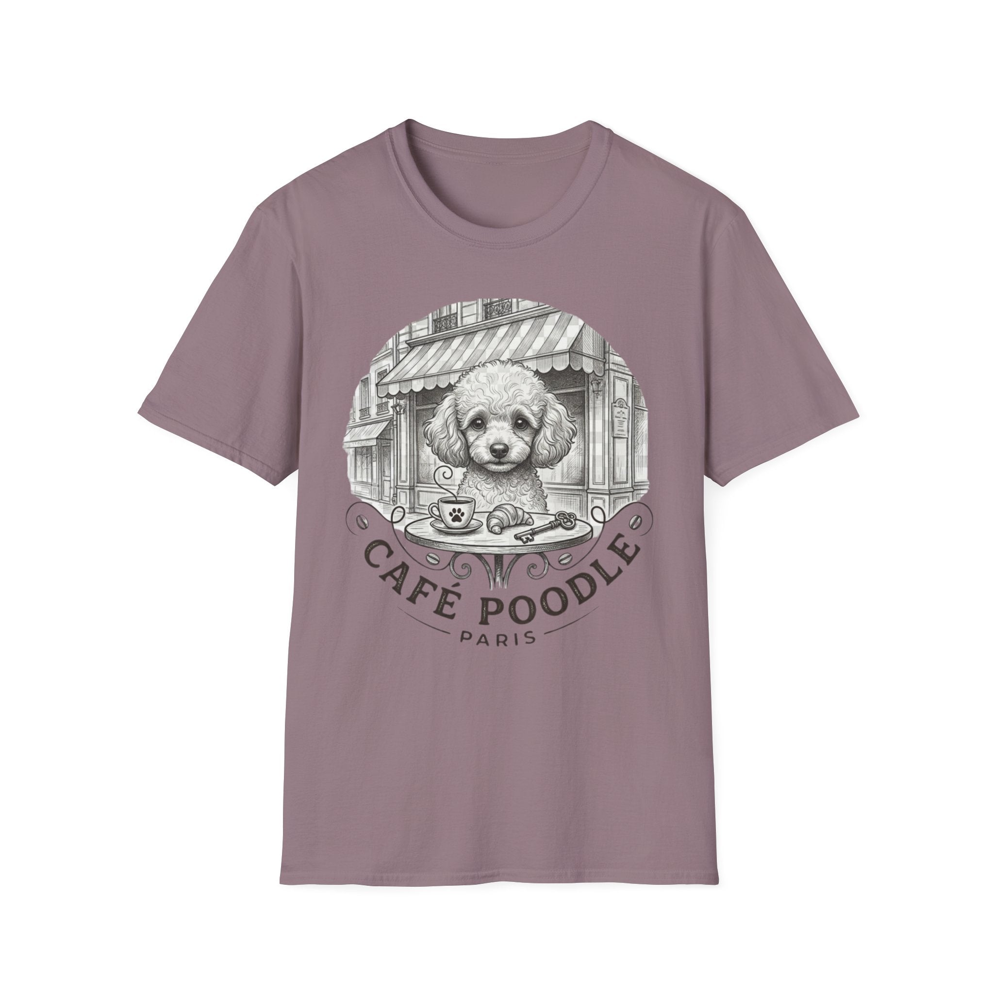 Cafe Poodle Paris Blk T-Shirt