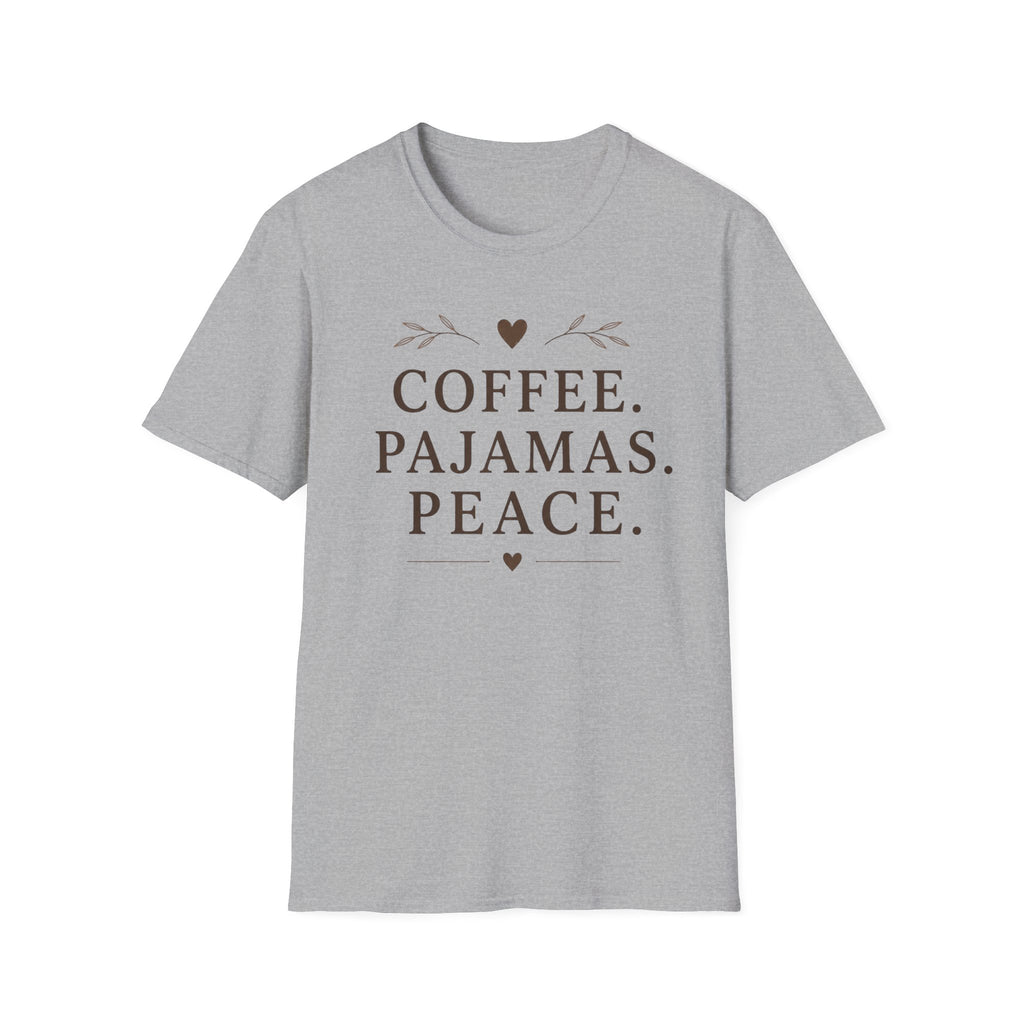 Coffee.Pajamas.Peace.Heart T-Shirt