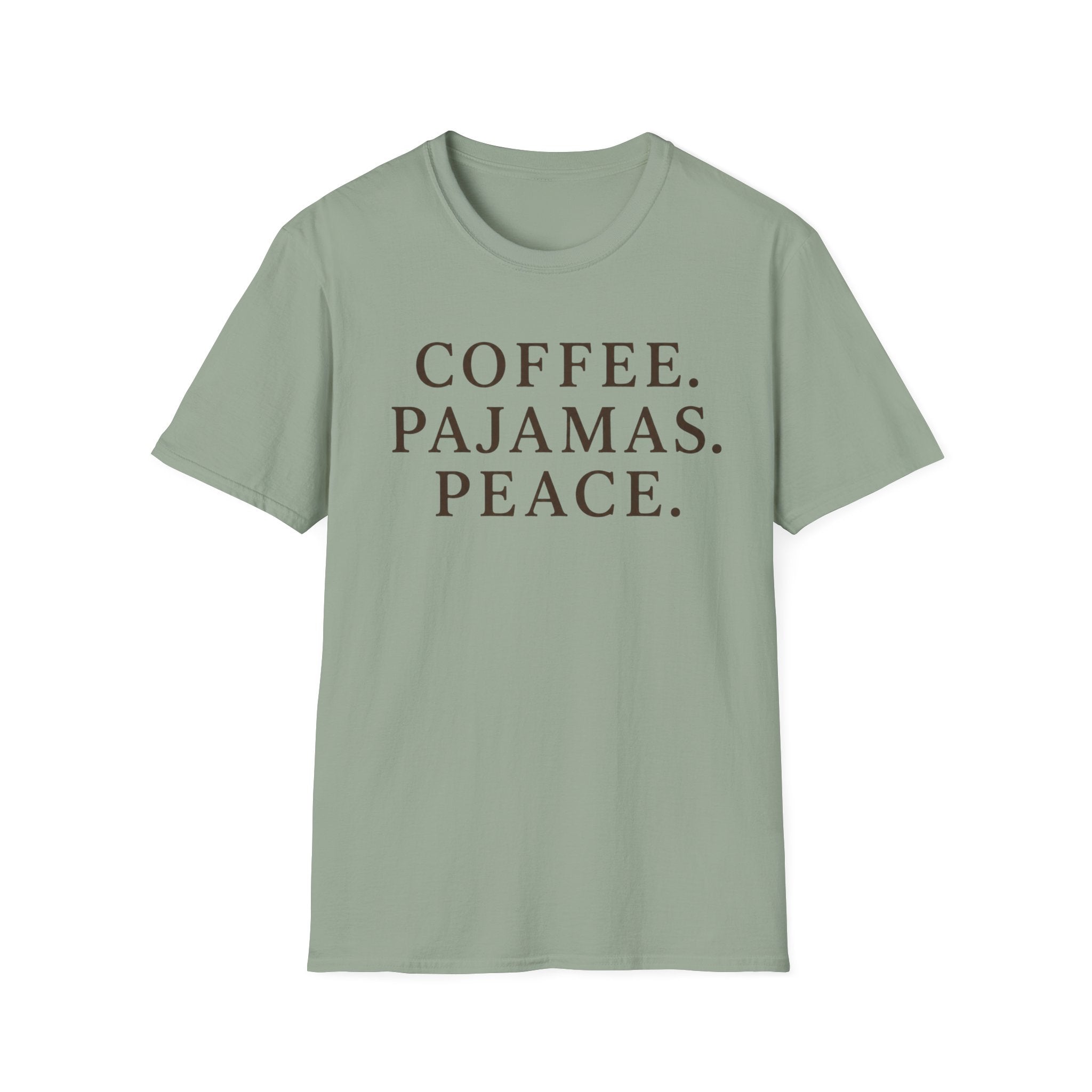Coffee.Pajamas.Peace. T-Shirt