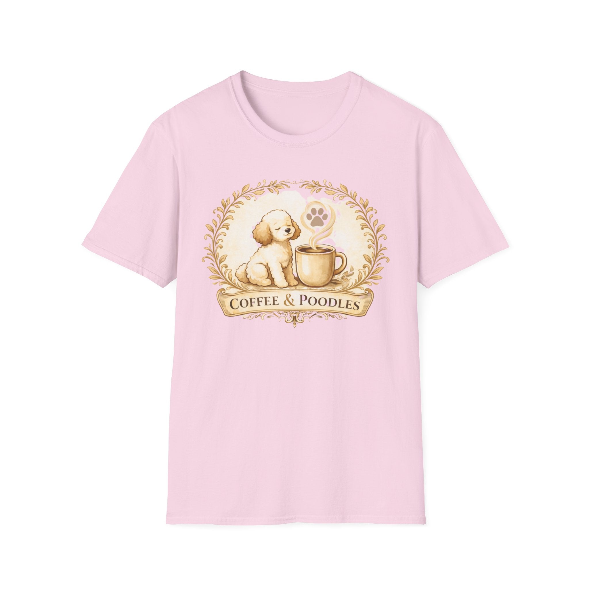 Coffee & Poodle Filigree T-Shirt