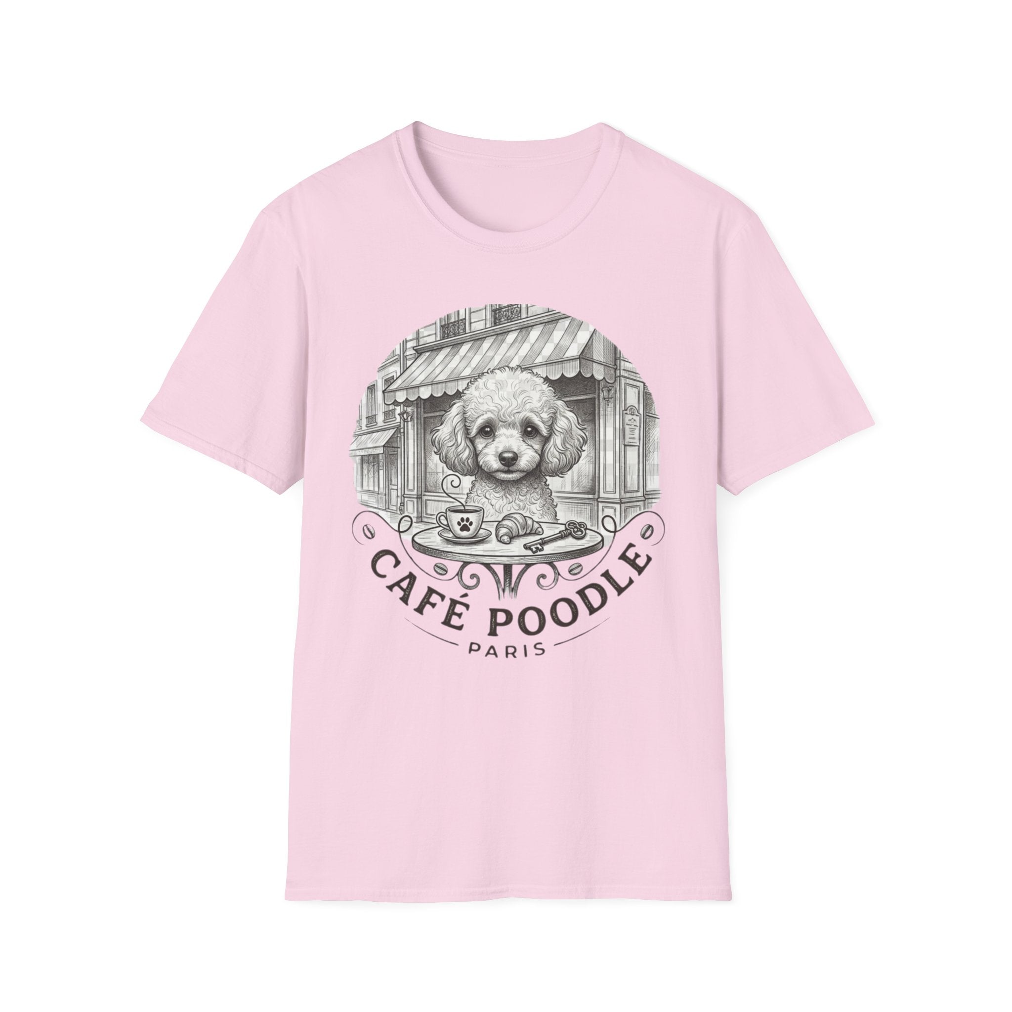 Cafe Poodle Paris Blk T-Shirt