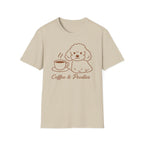 Coffee & Poodles Brown Silhoutte T-Shirt