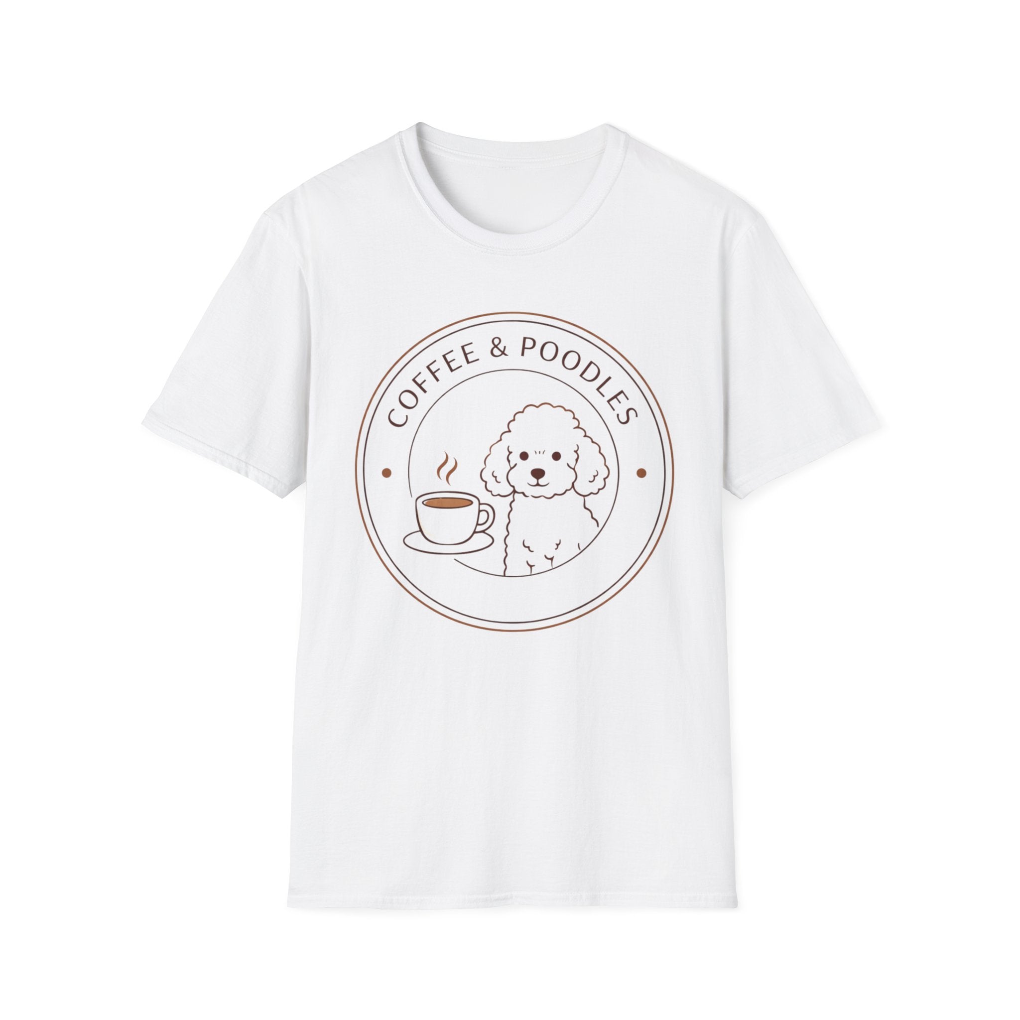 Coffee & Poodles Badge T-Shirt