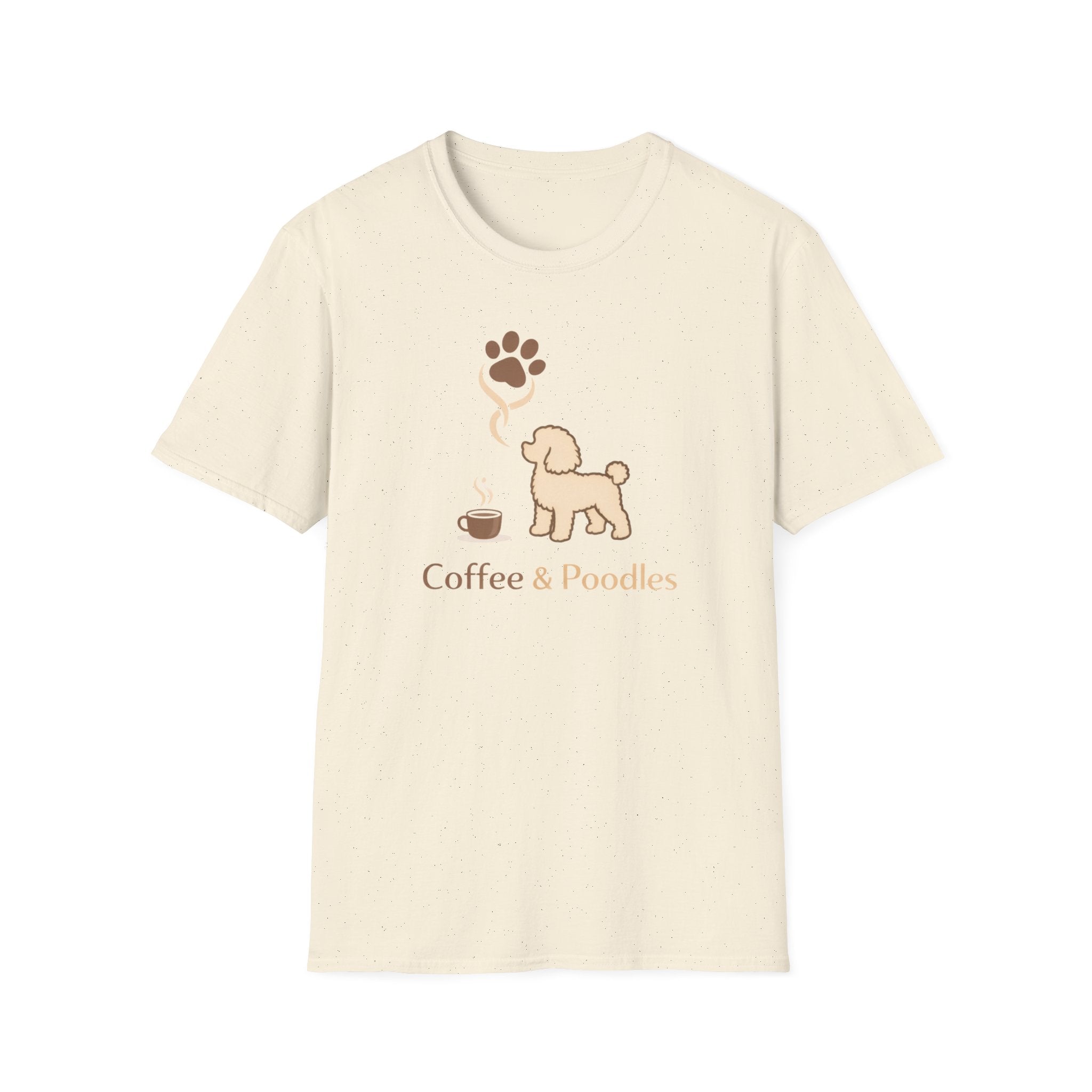 Coffee & Poodles Cup Paw  T-Shirt