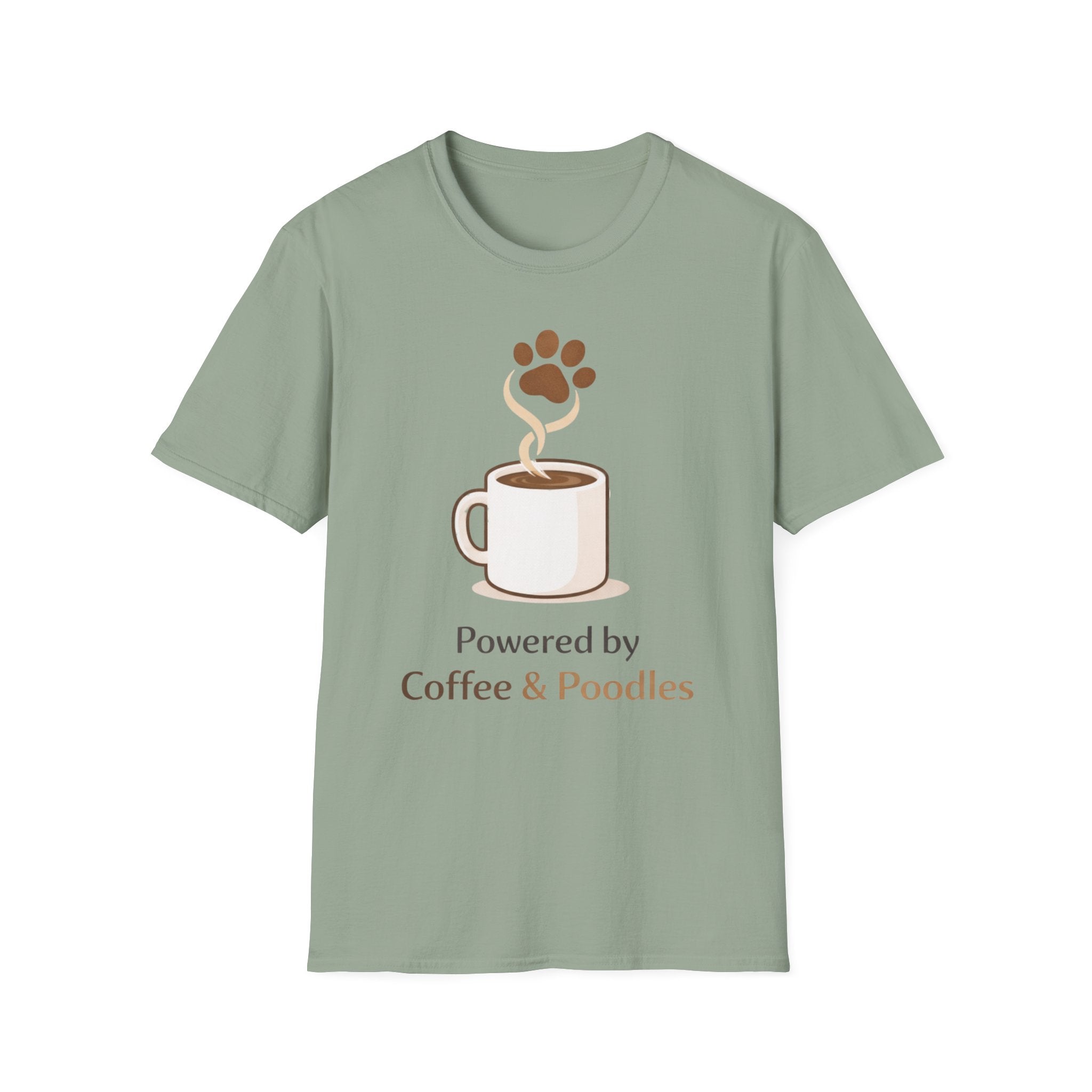 Powered By Coffee & Poodles T-Shirt
