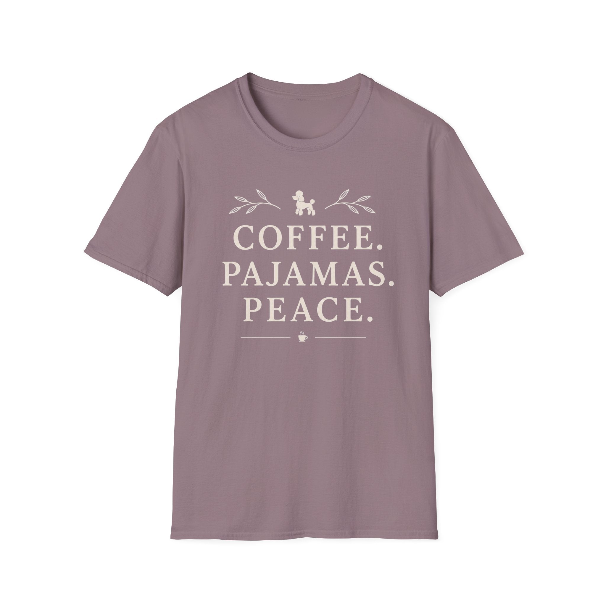 Coffee.Pajamas.Peace. T-Shirt