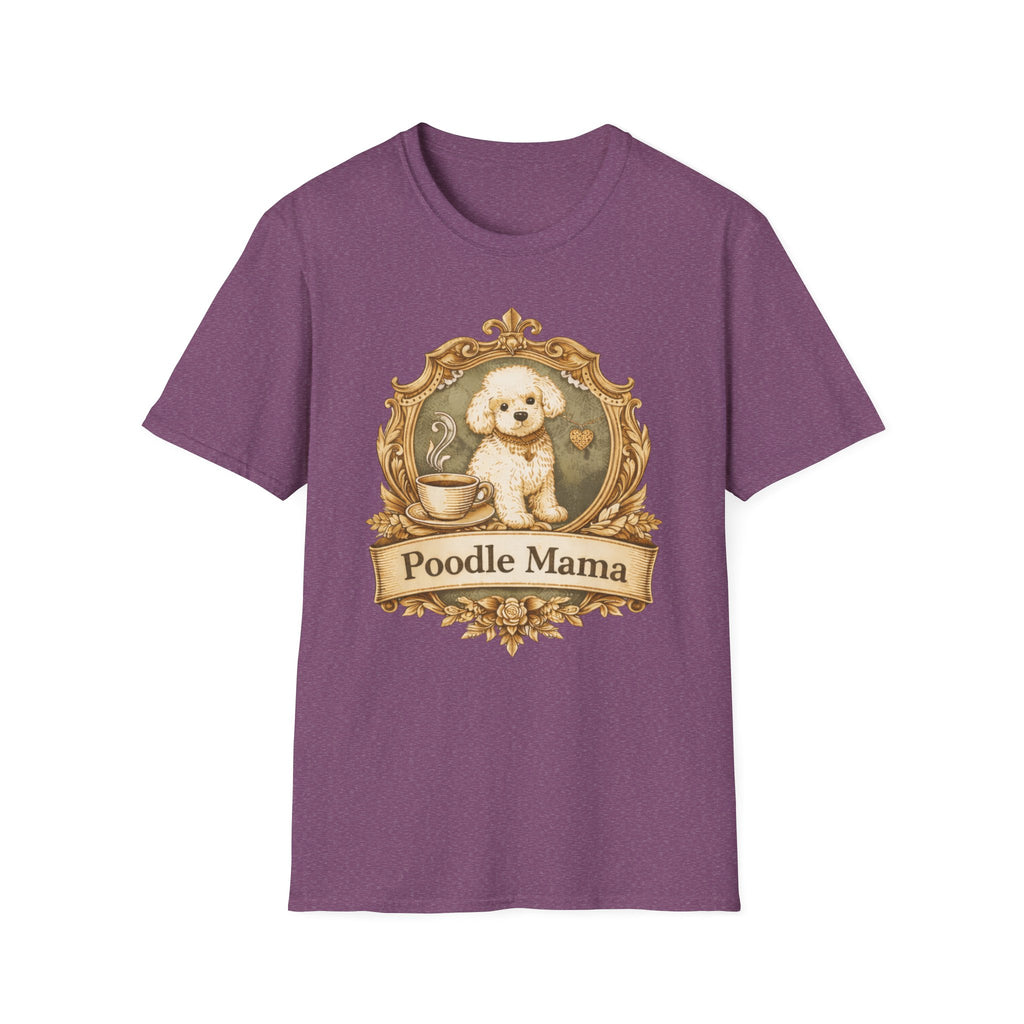 Poodle Mama Filigree Emblem T-Shirt