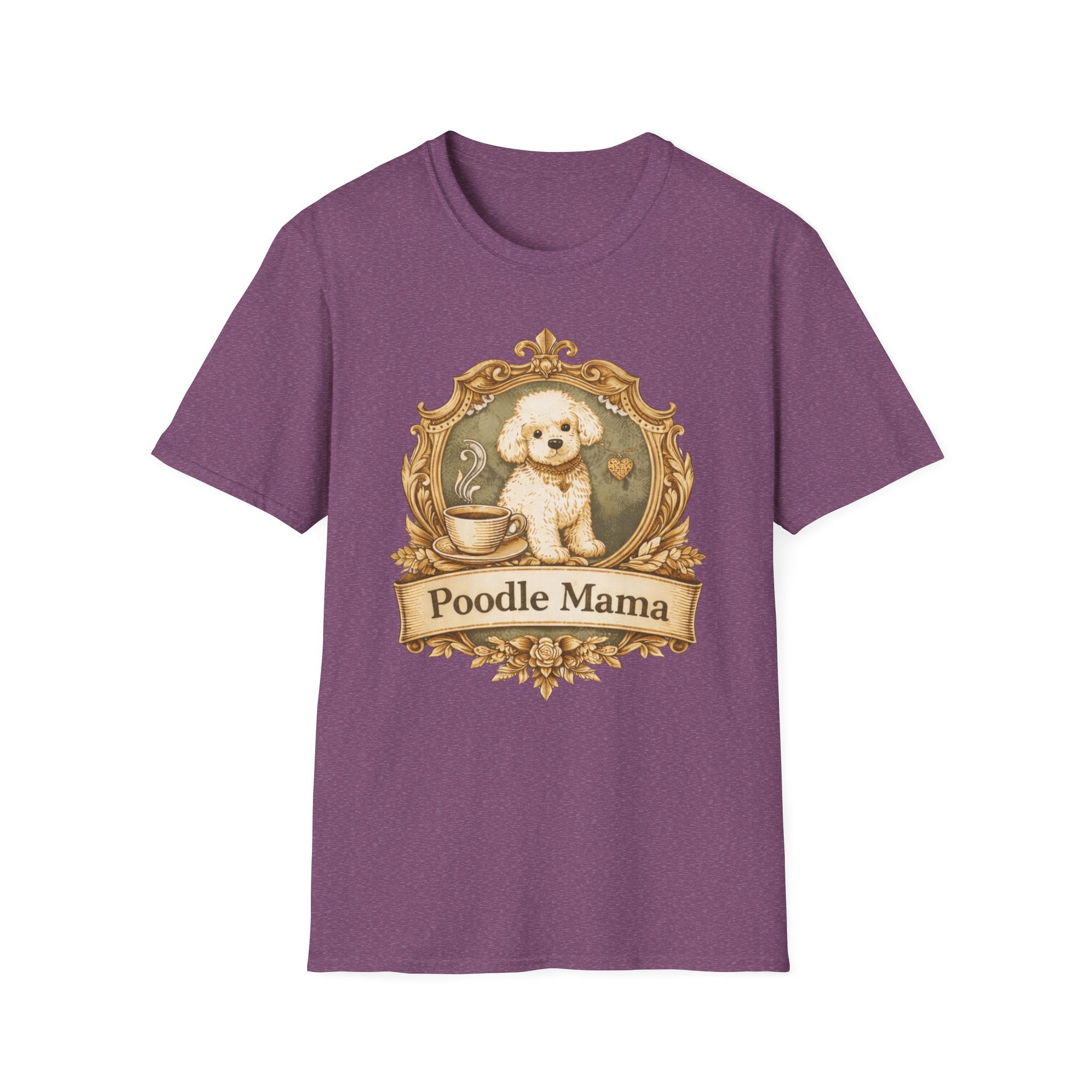 Poodle Mama Filigree Emblem T-Shirt