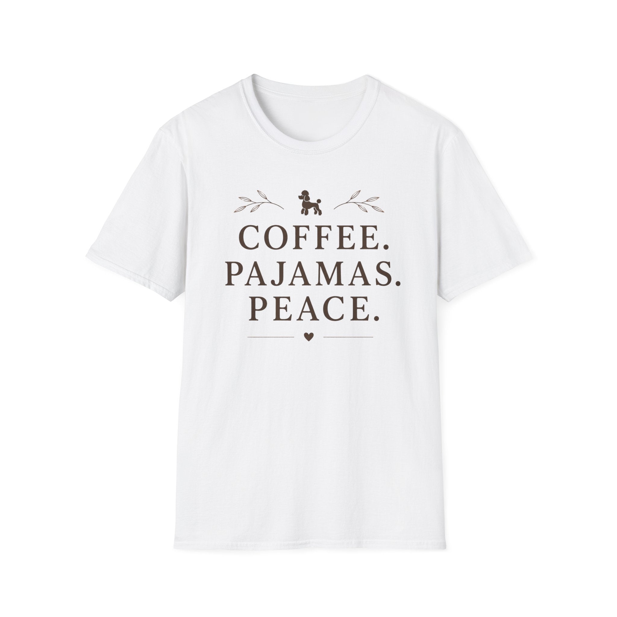 Coffee.Pajamas.Peace.Poodle T-Shirt