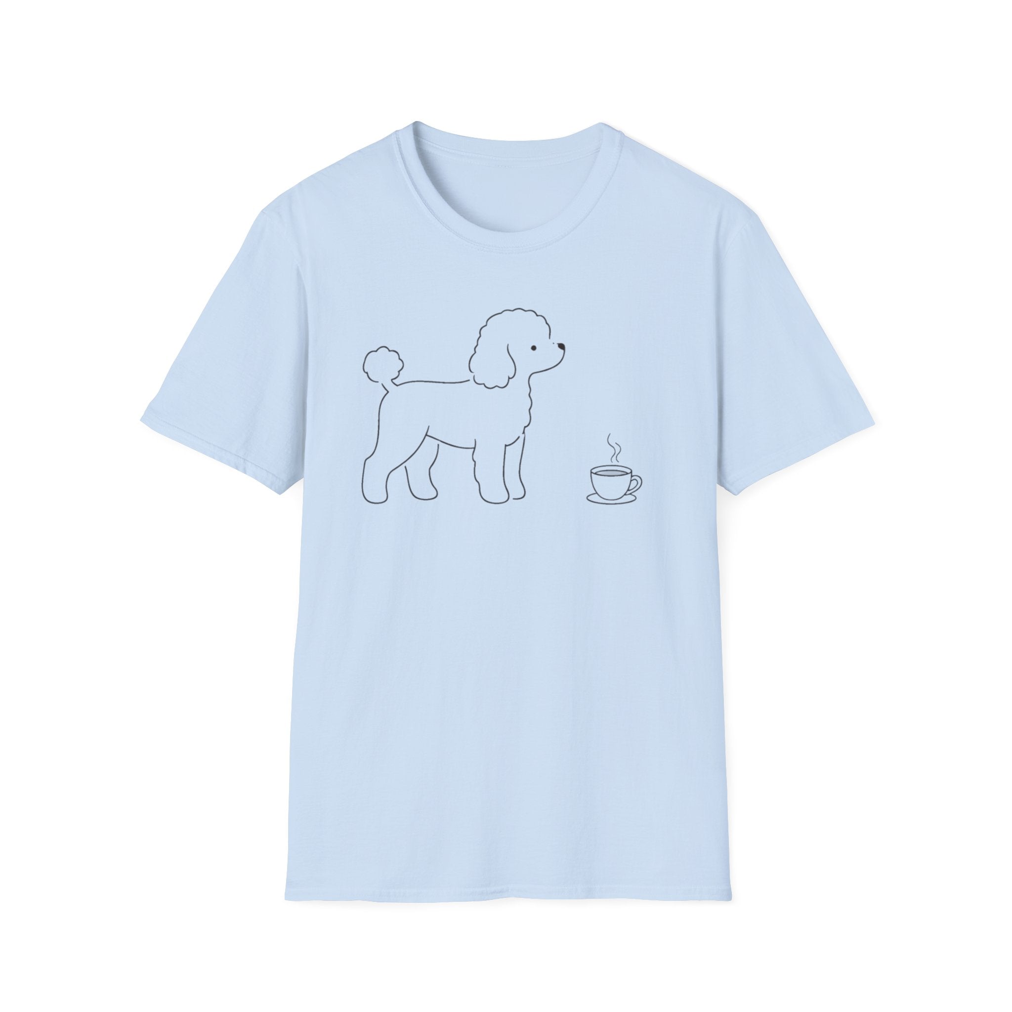 Poodle & Coffee Silhoutte T-Shirt