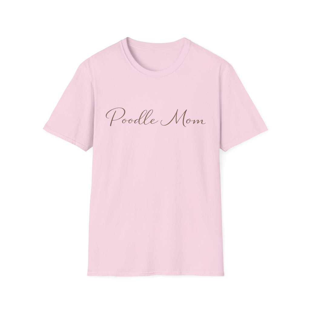 Poodle Mom Script T-Shirt