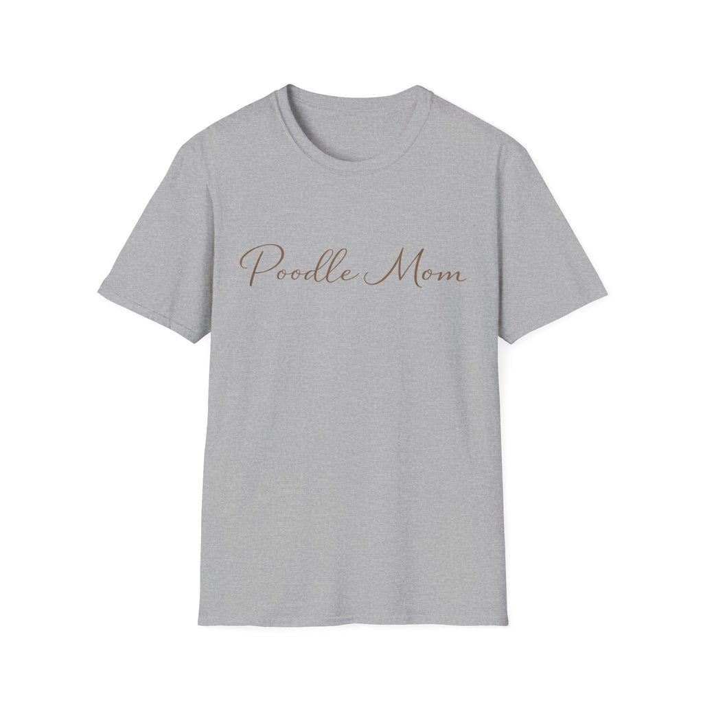 Poodle Mom Script T-Shirt
