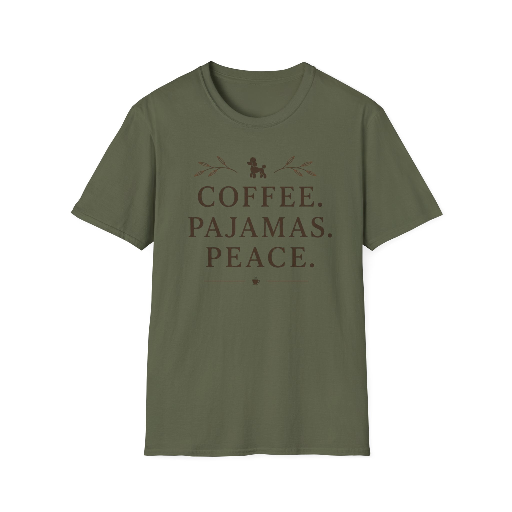 COFFEE.PAJAMAS.PEACE. T-Shirt