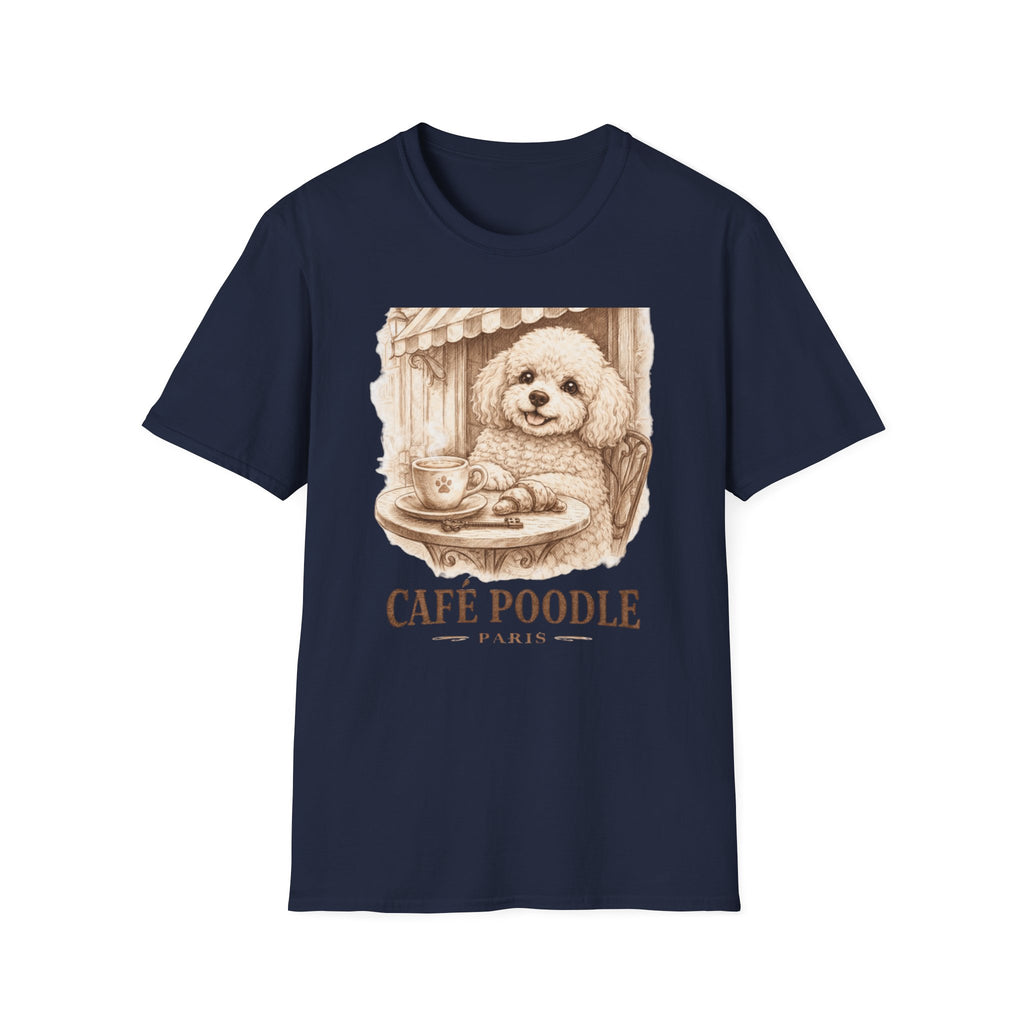 Cute Cafe Poodle Paris T-Shirt