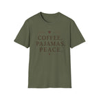 Coffee.Pajamas.Peace.Heart T-Shirt