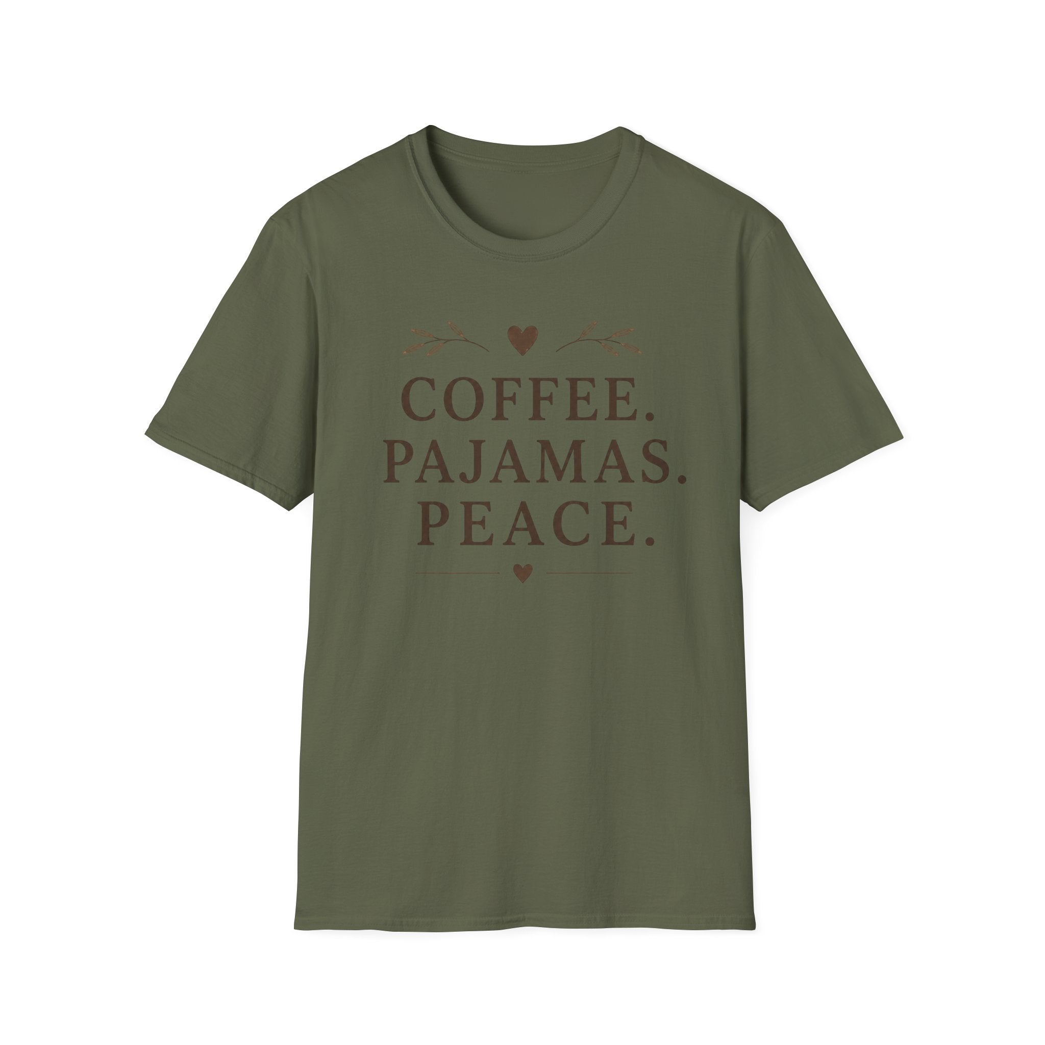 Coffee.Pajamas.Peace.Heart T-Shirt