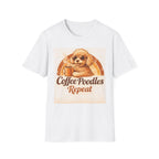 70's Retro Coffee Poodles Repeat T-Shirt