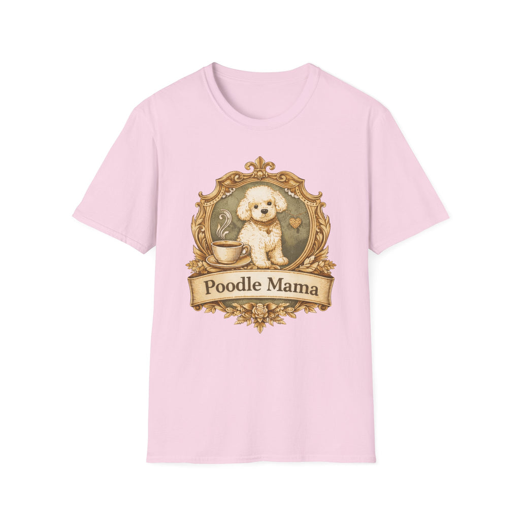 Poodle Mama Filigree Emblem T-Shirt