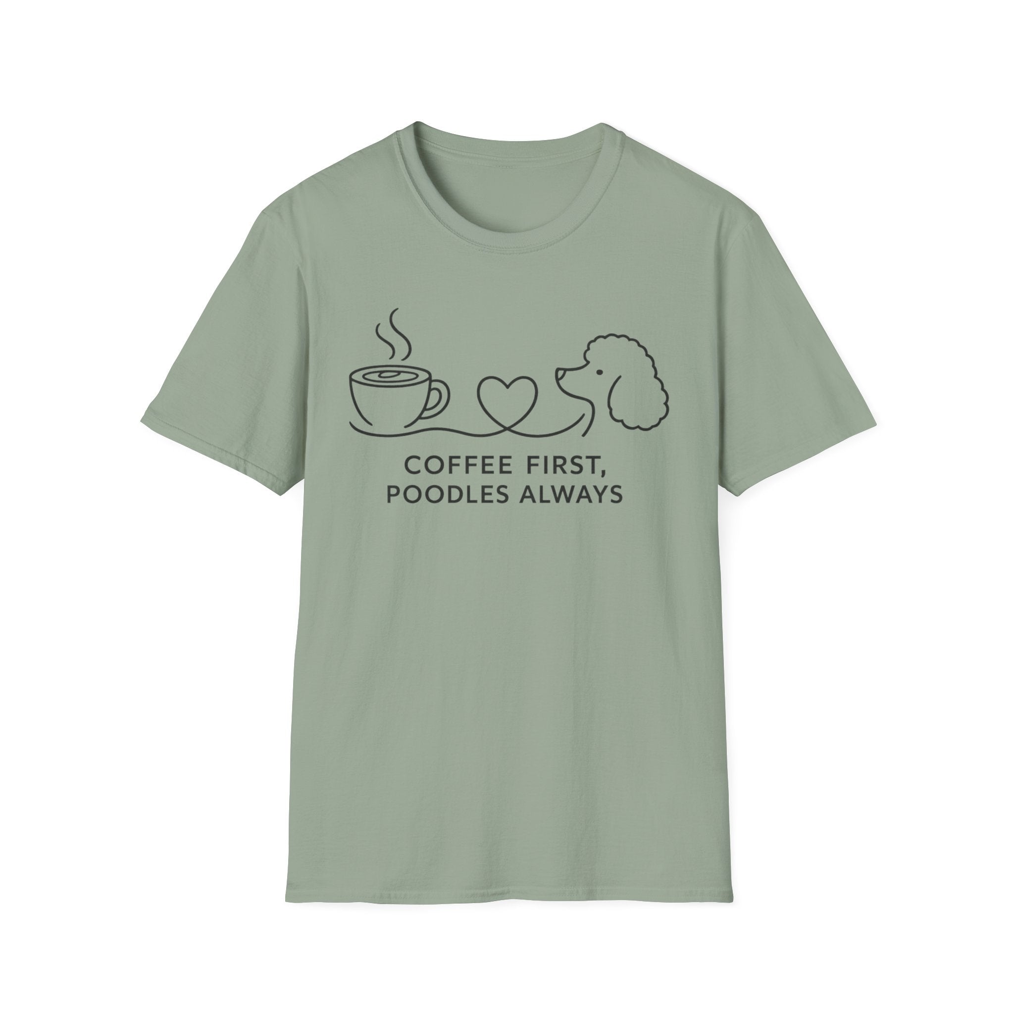 Coffee First, Poodles Always T-Shirt