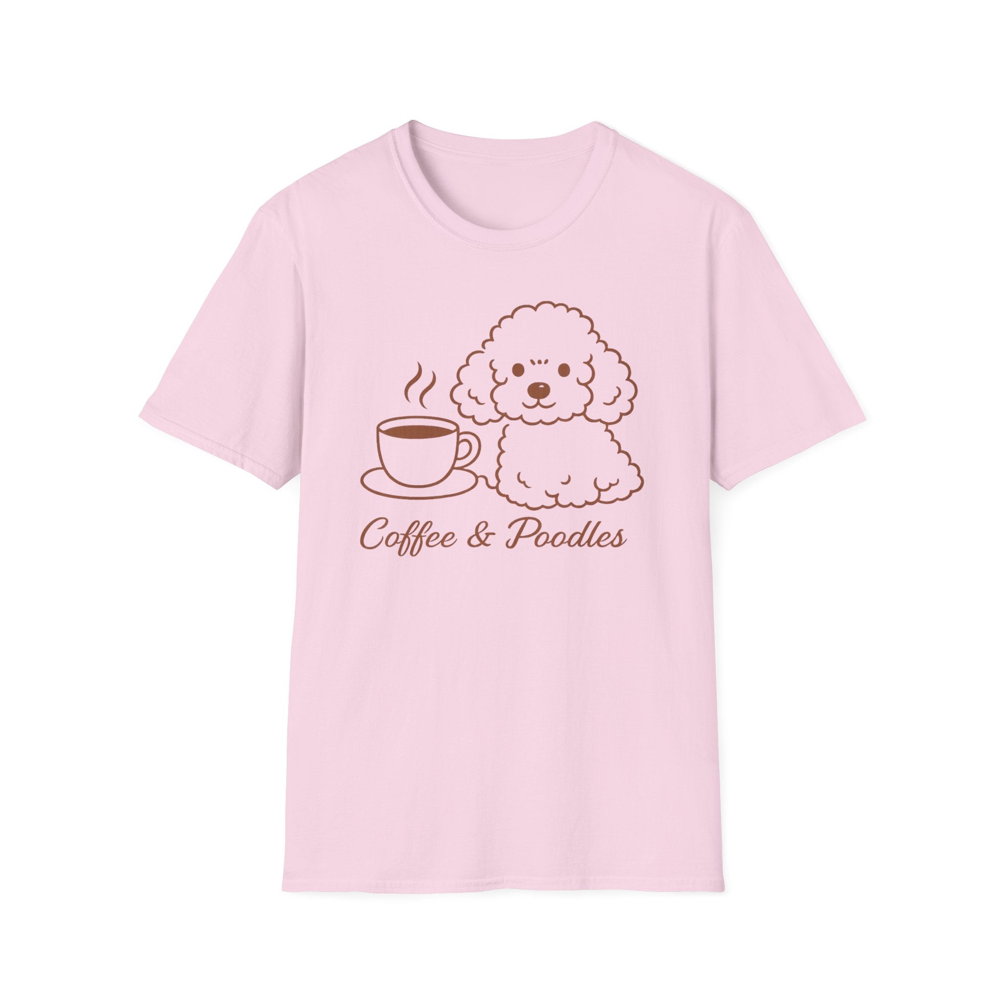 Coffee & Poodles Brown Silhoutte T-Shirt