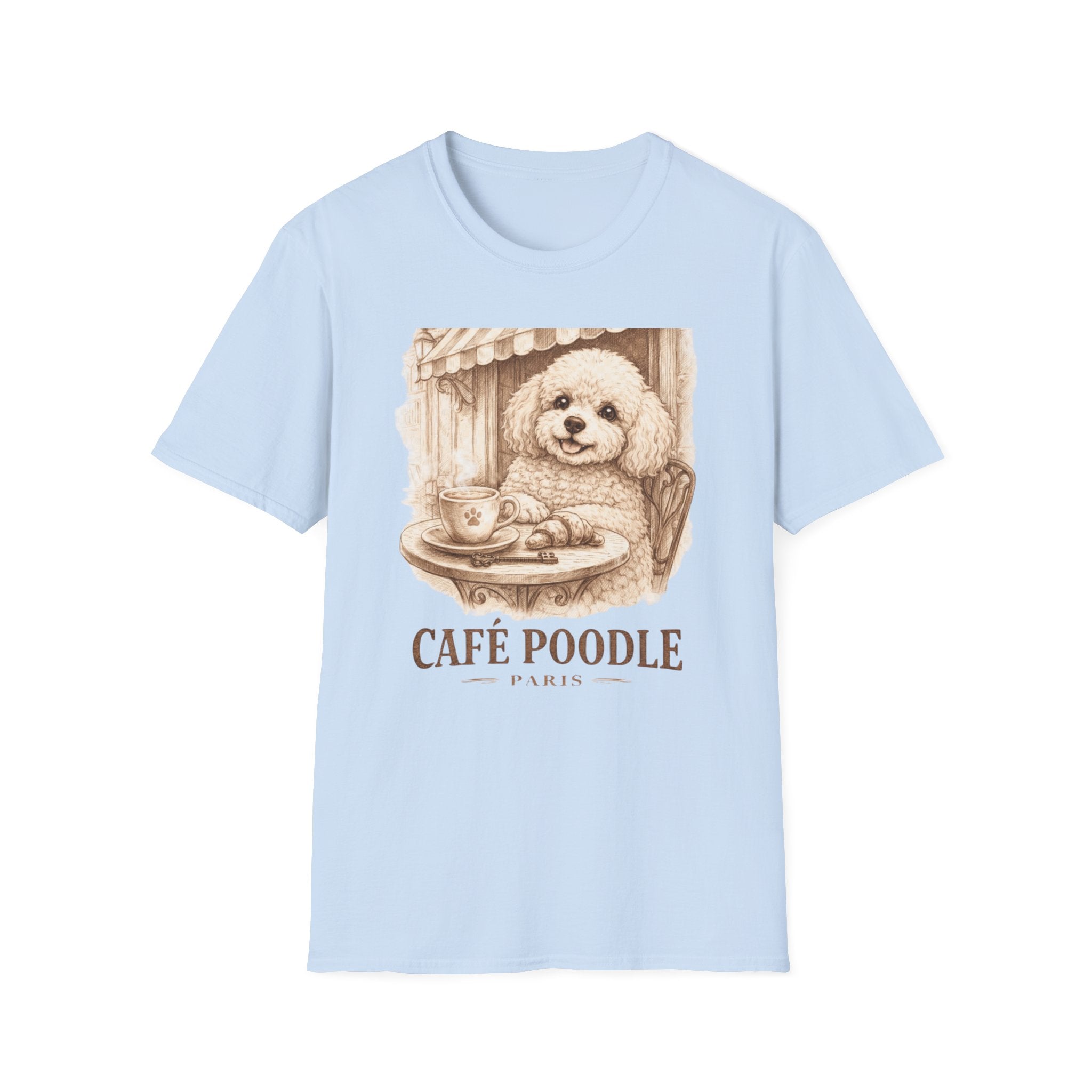 Cute Cafe Poodle Paris T-Shirt