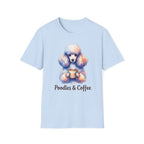 Watercolor Poodles & Coffee T-Shirt