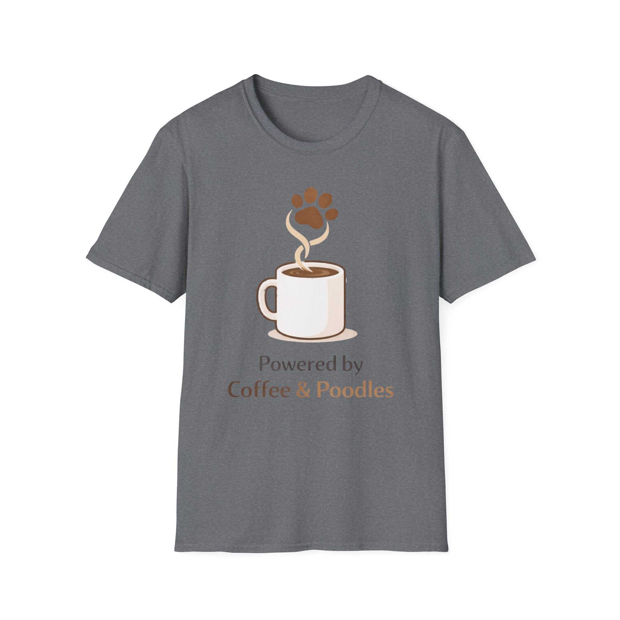 Powered By Coffee & Poodles T-Shirt