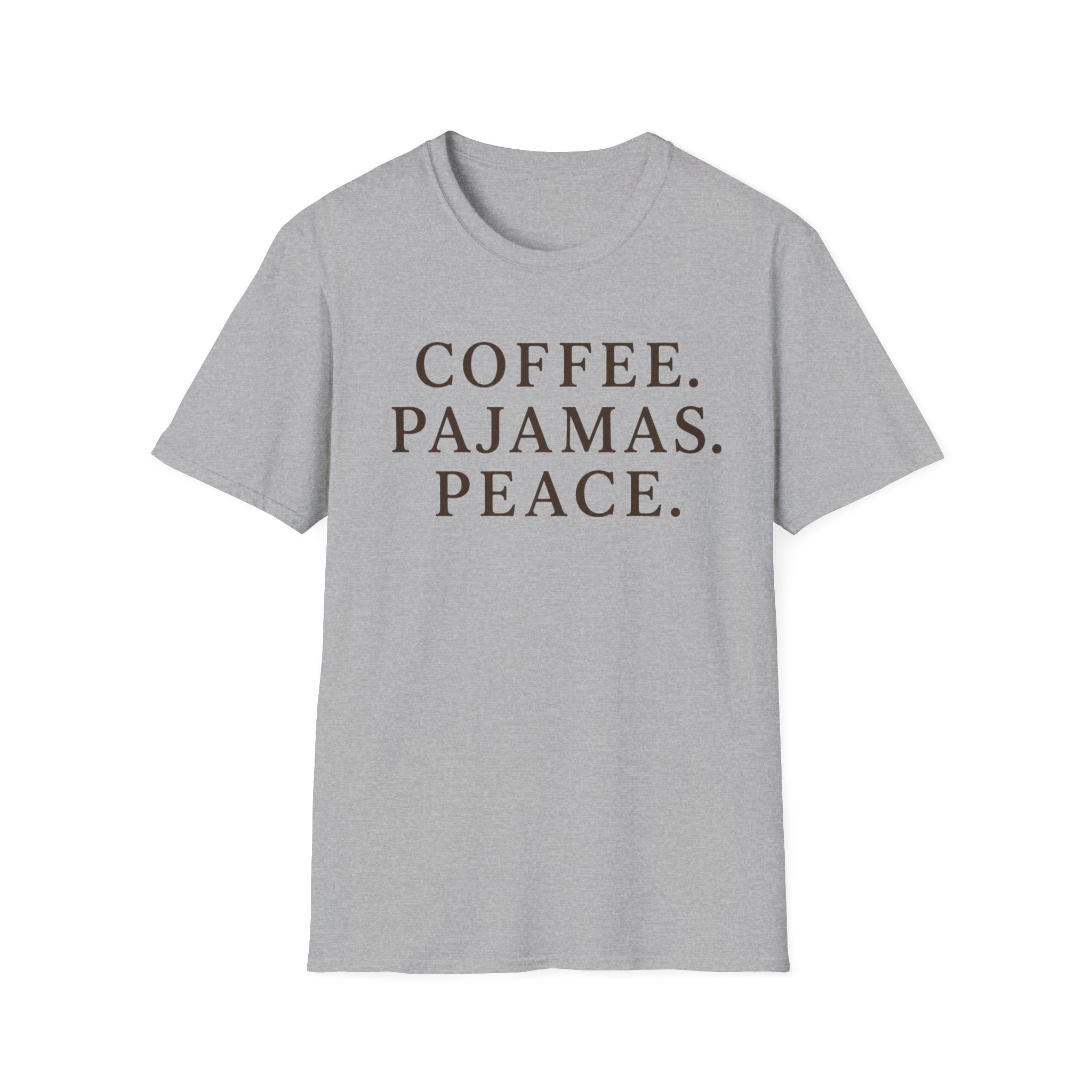 Coffee.Pajamas.Peace. T-Shirt