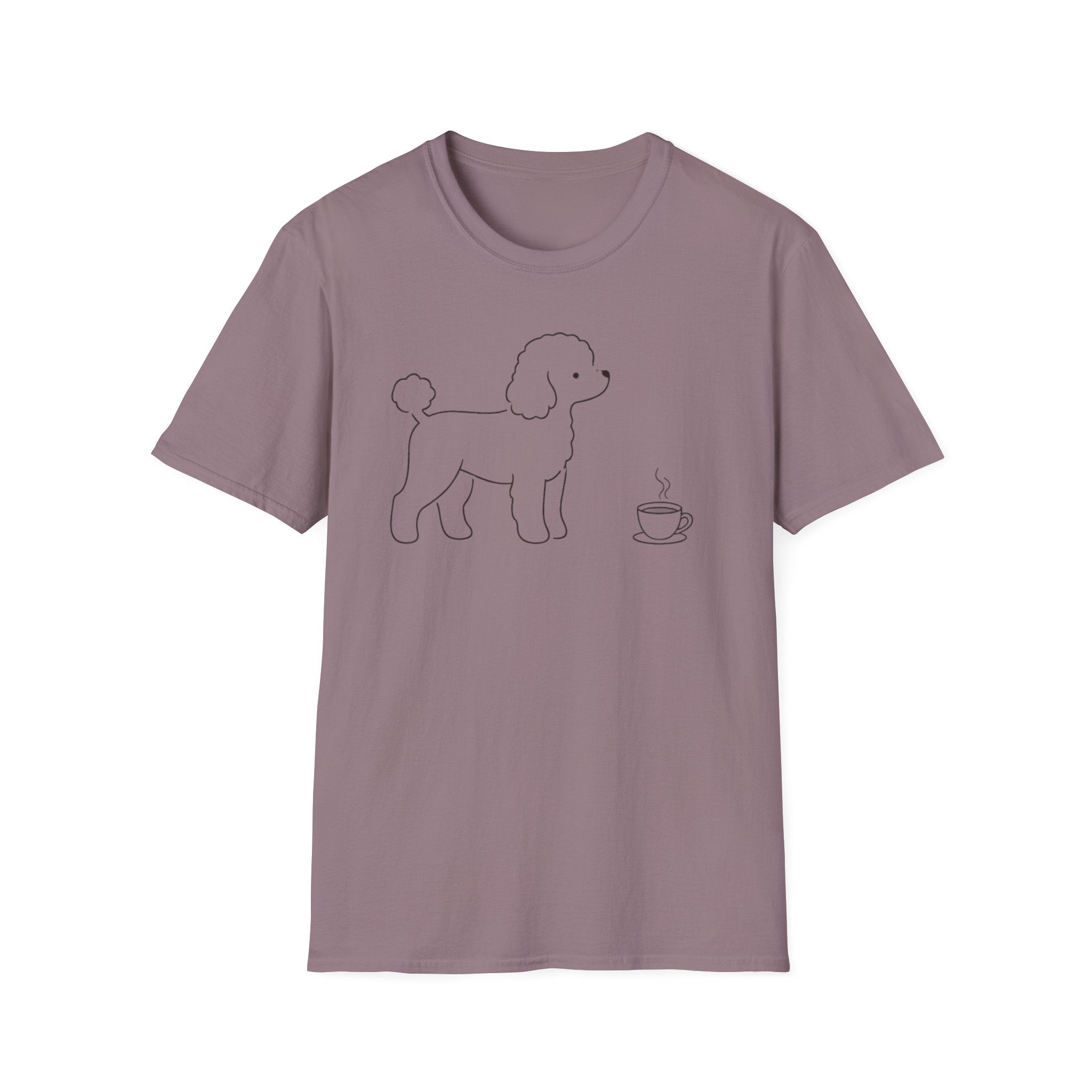 Poodle & Coffee Silhoutte T-Shirt