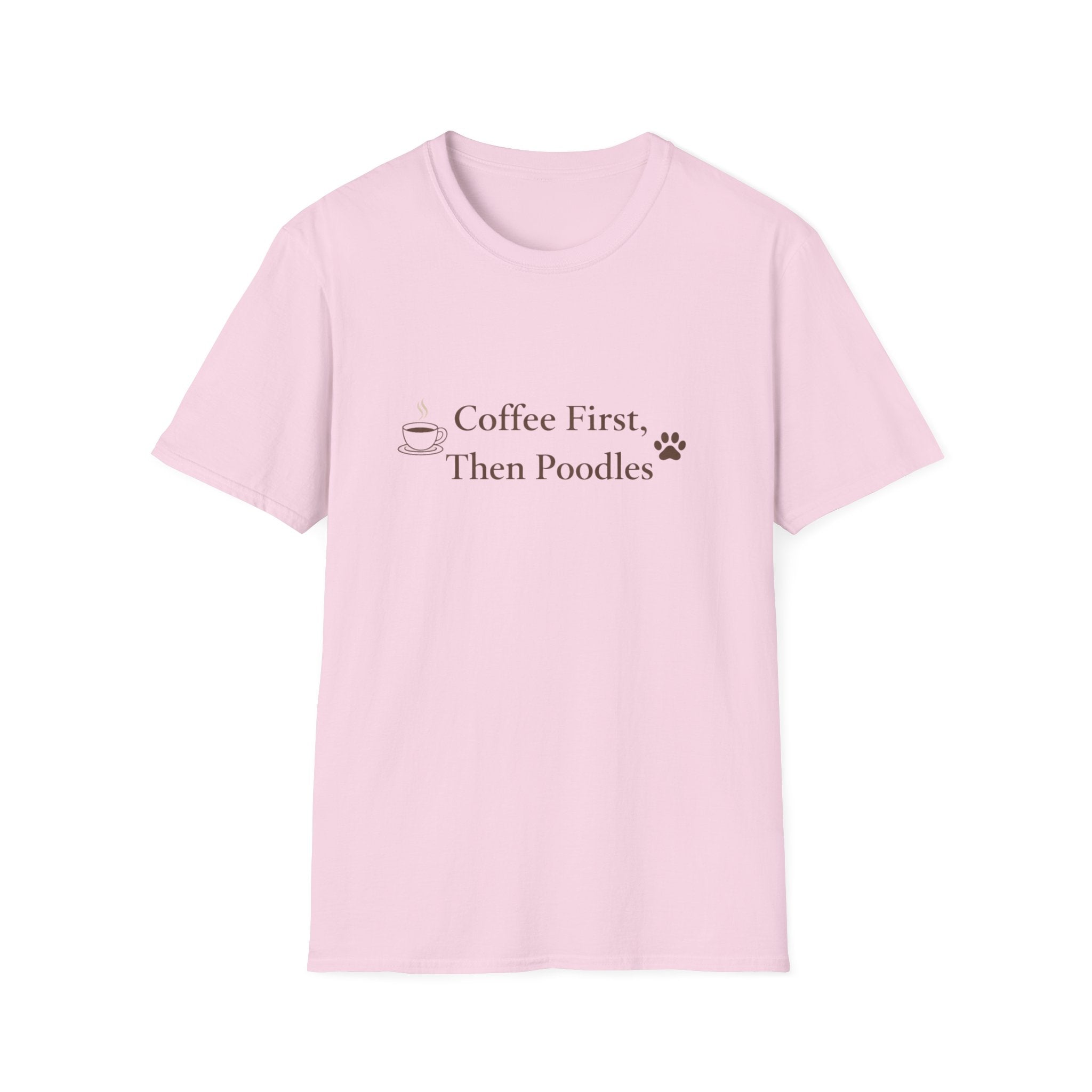 Coffee First, Then Poodles T-Shirt