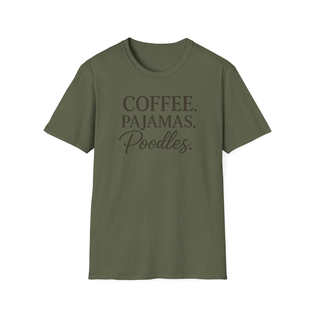 Coffee.Pajamas.Poodles. T-Shirt