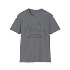 Powered By Coffee & Poodles Silhoutte T-Shirt