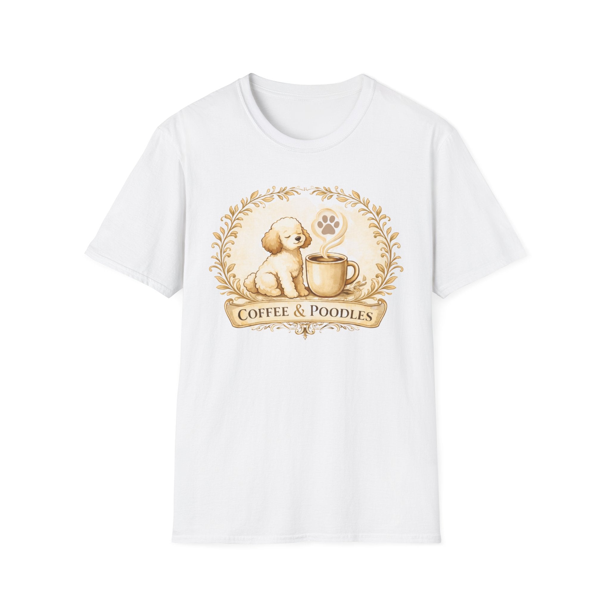 Coffee & Poodle Filigree T-Shirt