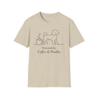 Powered By Coffee & Poodles Silhoutte T-Shirt