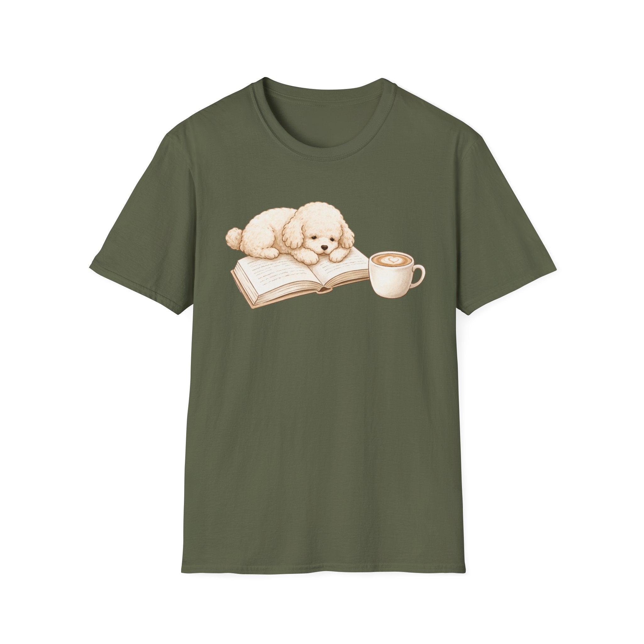 Poodle.Book.Coffee T-Shirt