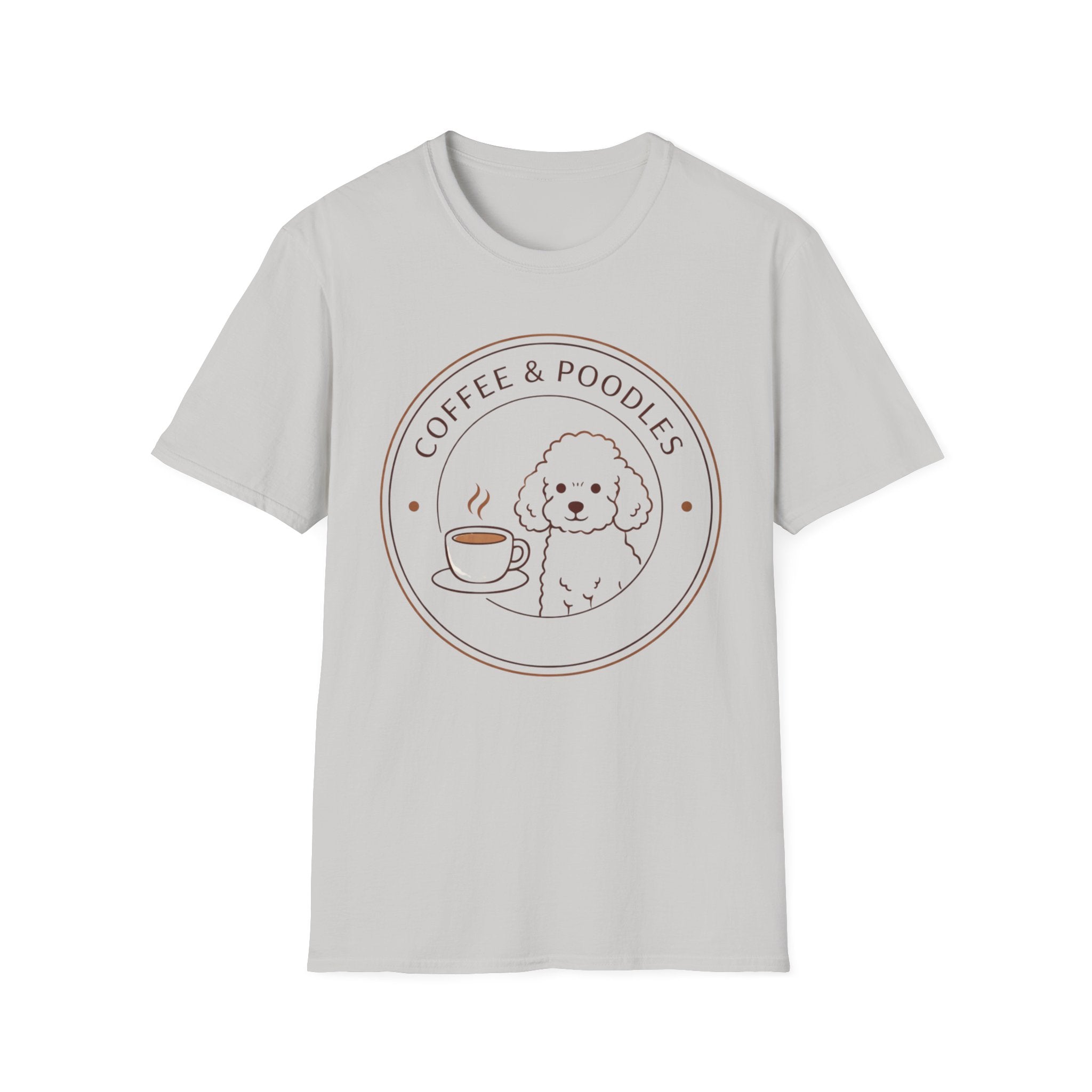 Coffee & Poodles Badge T-Shirt
