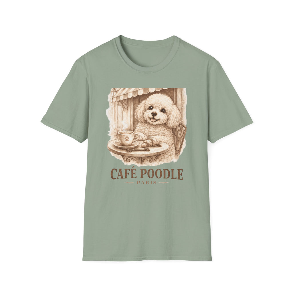 Cute Cafe Poodle Paris T-Shirt