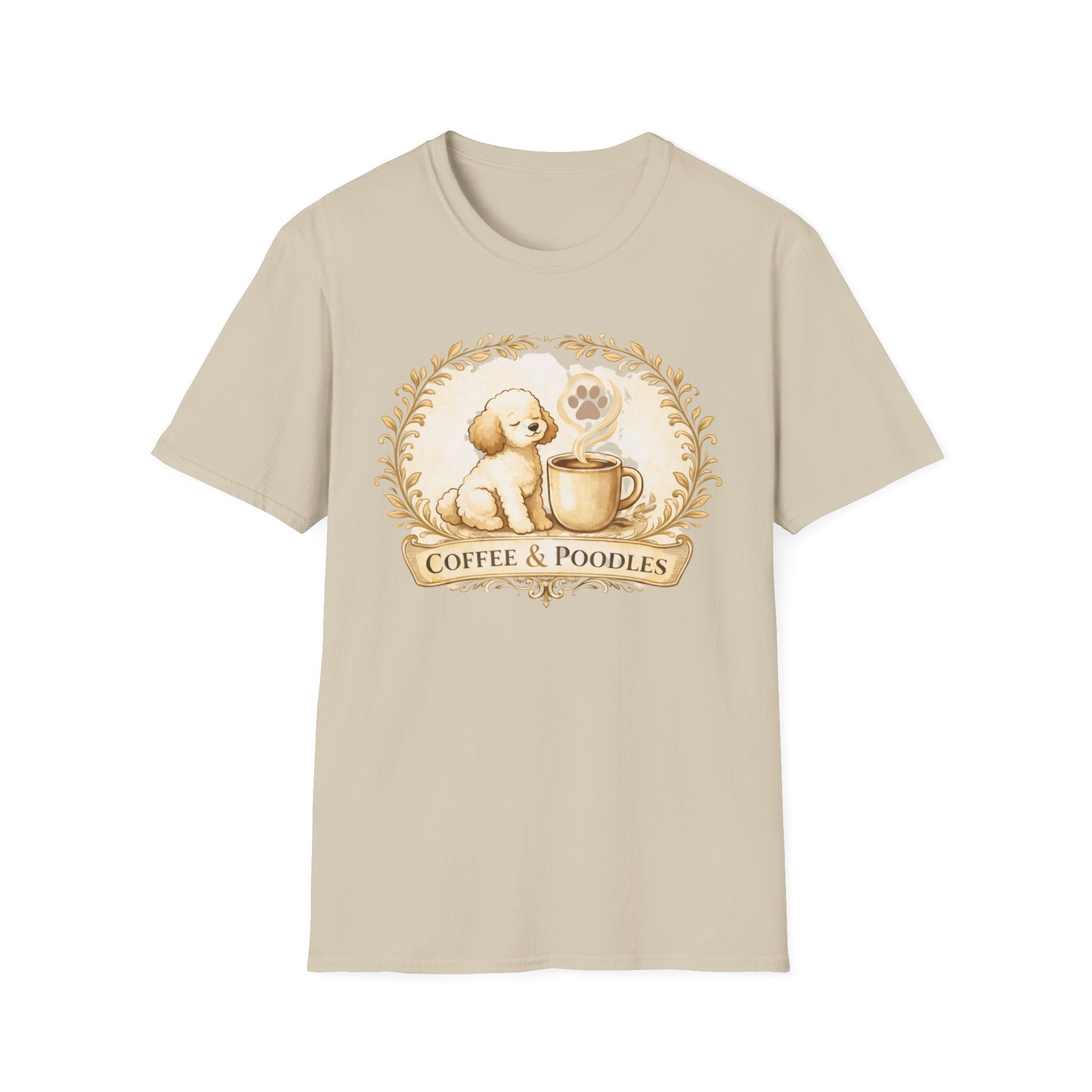Coffee & Poodle Filigree T-Shirt