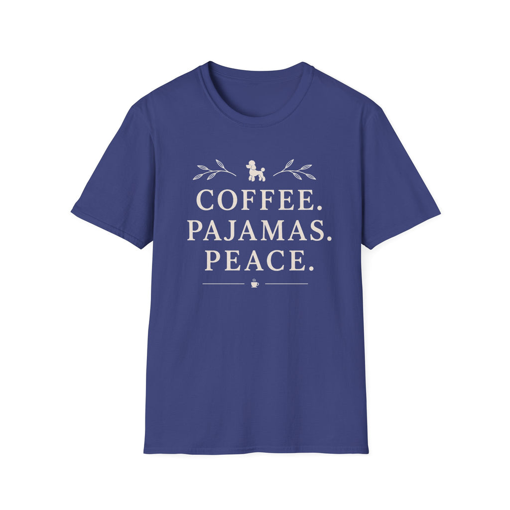 Coffee.Pajamas.Peace. T-Shirt