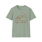 Coffee & Poodles Brown Silhoutte T-Shirt