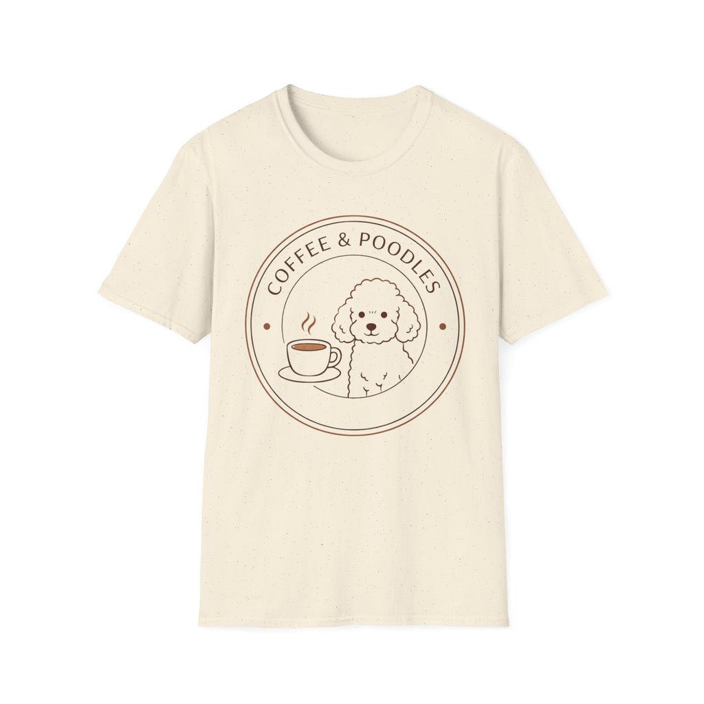 Coffee & Poodles Badge T-Shirt