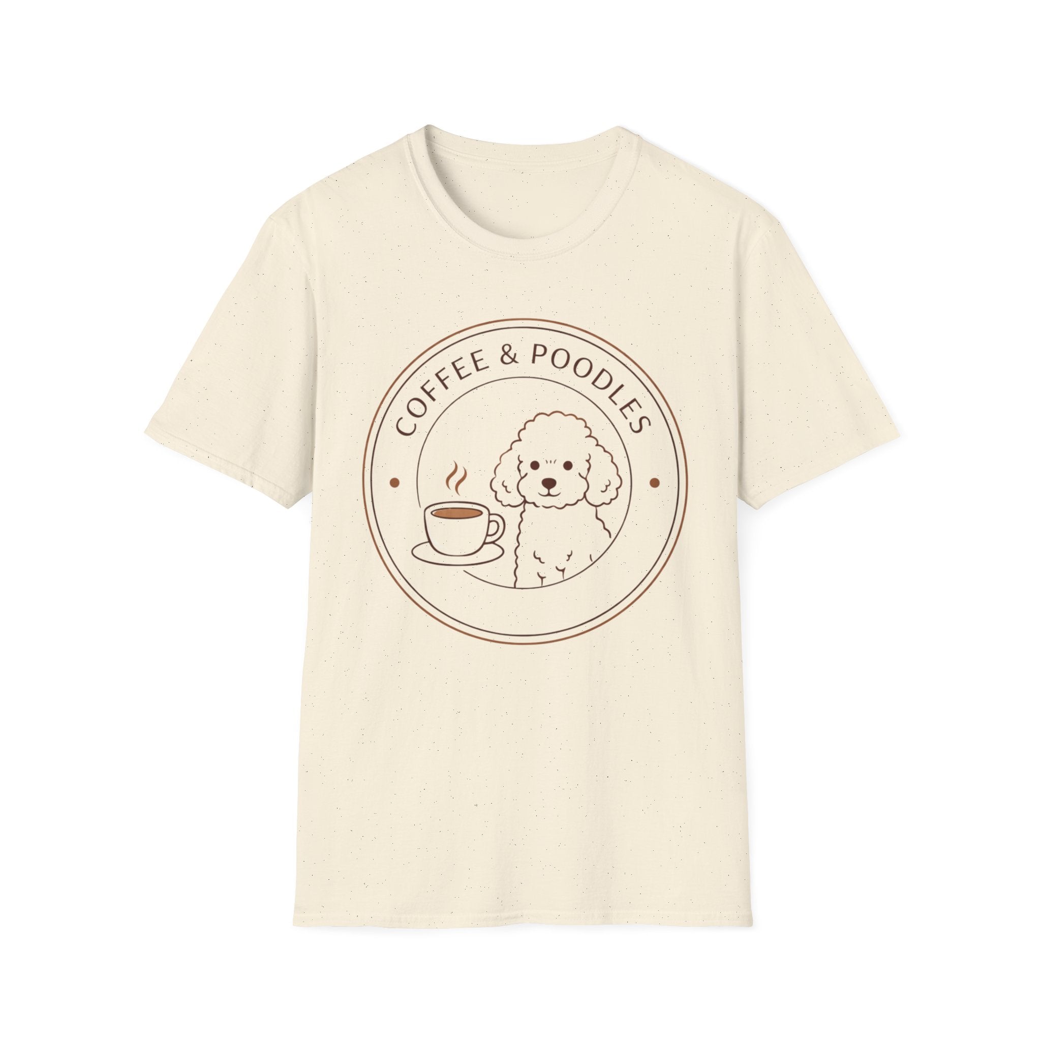 Coffee & Poodles Badge T-Shirt