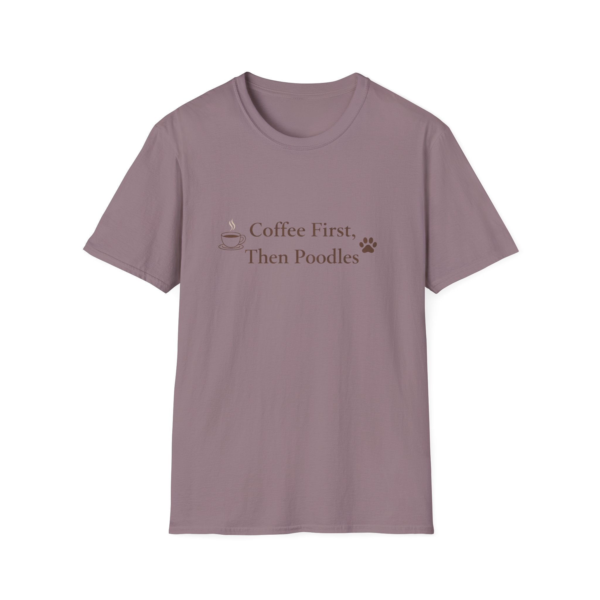 Coffee First, Then Poodles T-Shirt