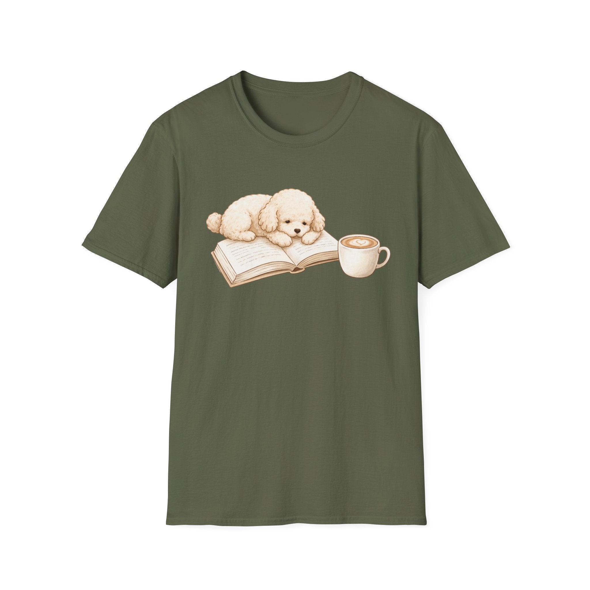Poodle.Book.Coffee T-Shirt