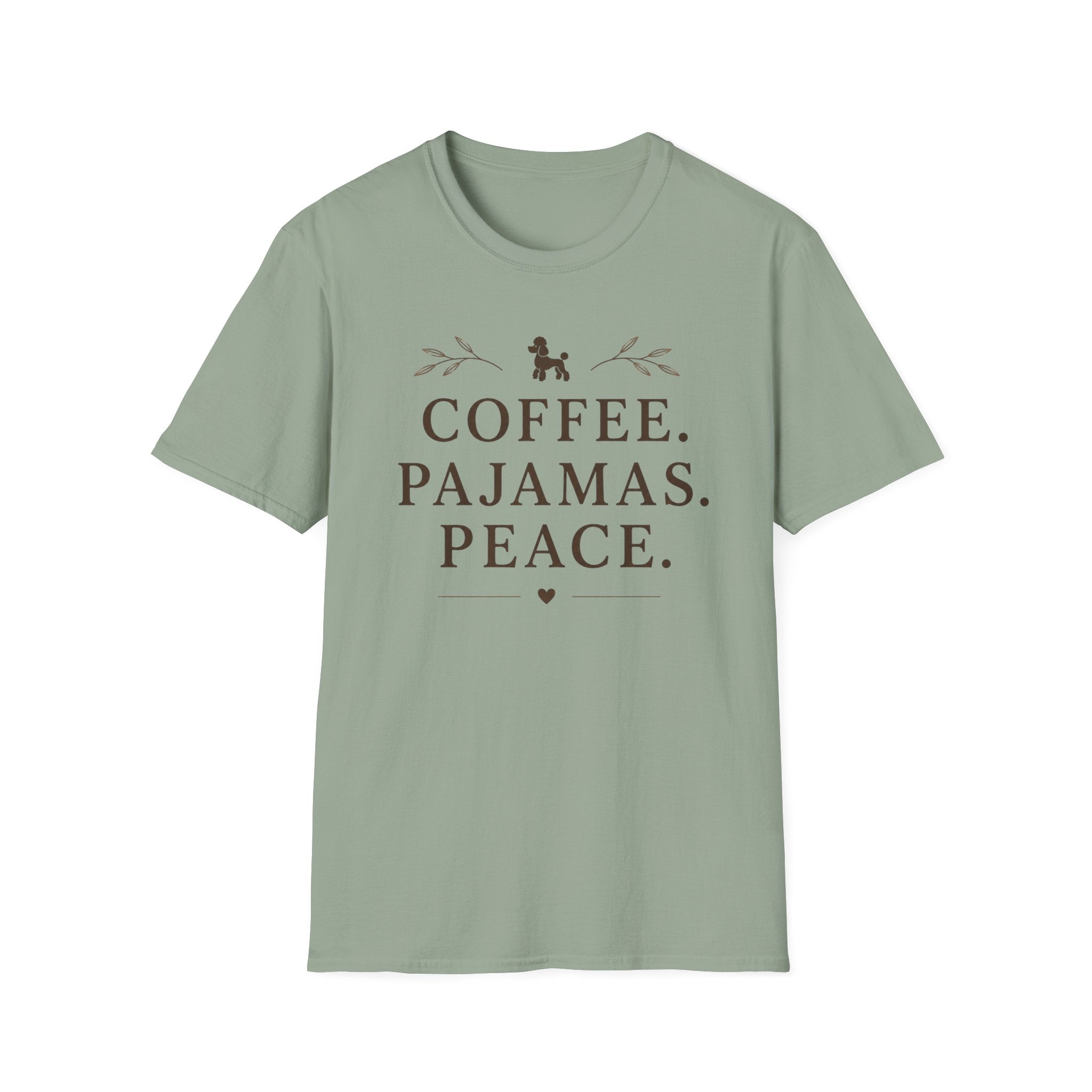 Coffee.Pajamas.Peace.Poodle T-Shirt