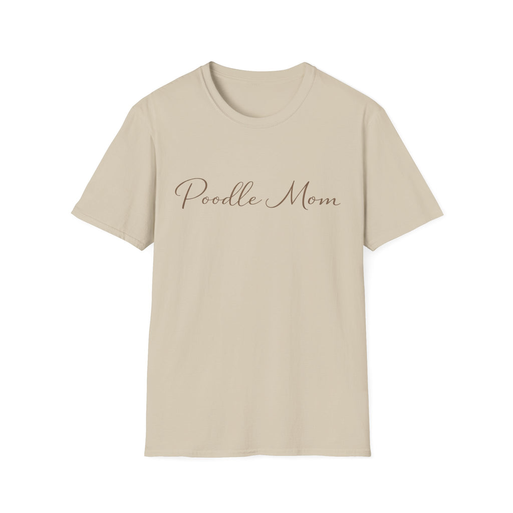 Poodle Mom Script T-Shirt