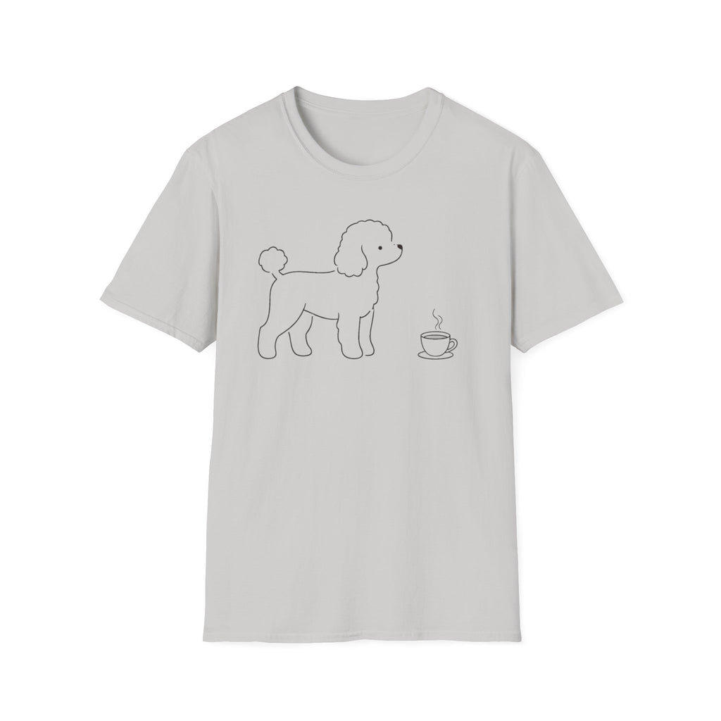 Poodle & Coffee Silhoutte T-Shirt